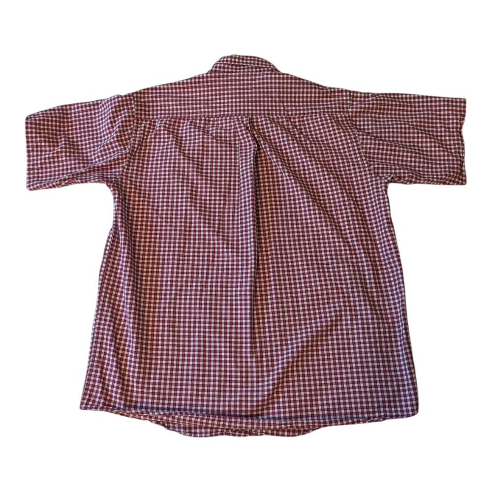 VTG Western Cowboy Cinch Miller Style Red Checkered Gingham SS Shirt Men's XL - Picture 8 of 8